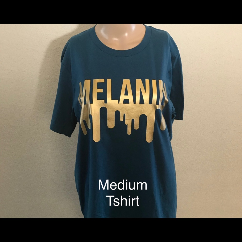 Melanin Dripping Tshirt - Gold
